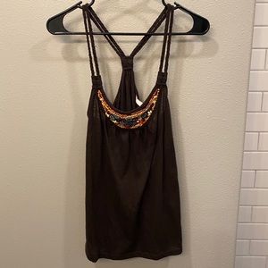 Braided Beaded Women’s Tank Top- Size S